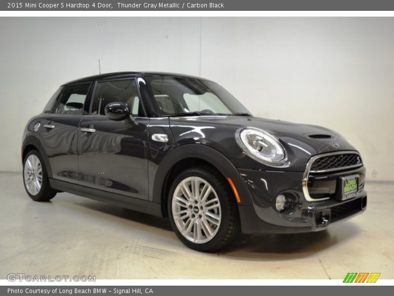 Thunder Gray Metallic / Carbon Black 2015 Mini Cooper S Hardtop 4 Door
