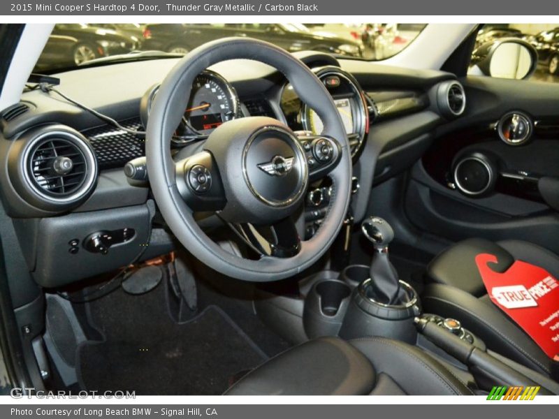 Thunder Gray Metallic / Carbon Black 2015 Mini Cooper S Hardtop 4 Door