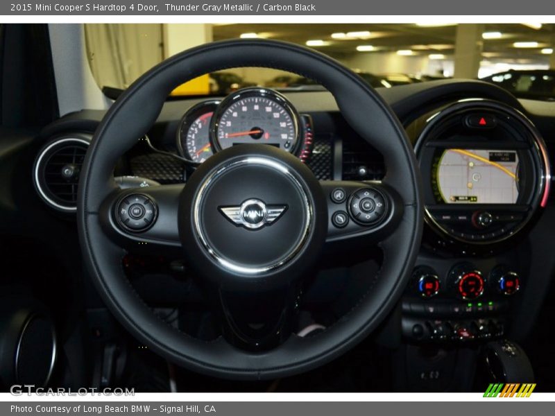 Thunder Gray Metallic / Carbon Black 2015 Mini Cooper S Hardtop 4 Door