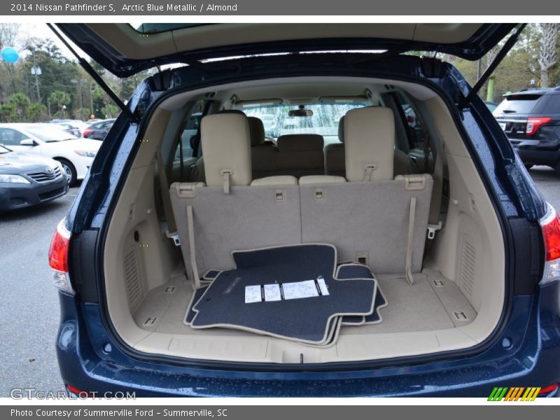 Arctic Blue Metallic / Almond 2014 Nissan Pathfinder S