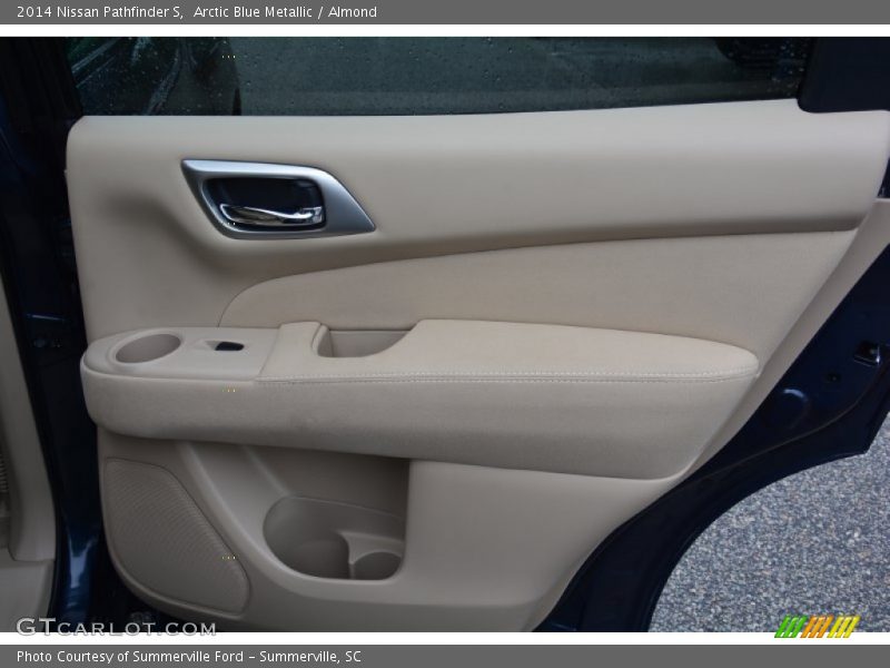 Arctic Blue Metallic / Almond 2014 Nissan Pathfinder S