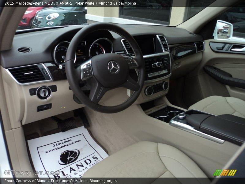 Polar White / Almond Beige/Mocha 2015 Mercedes-Benz ML 350 4Matic