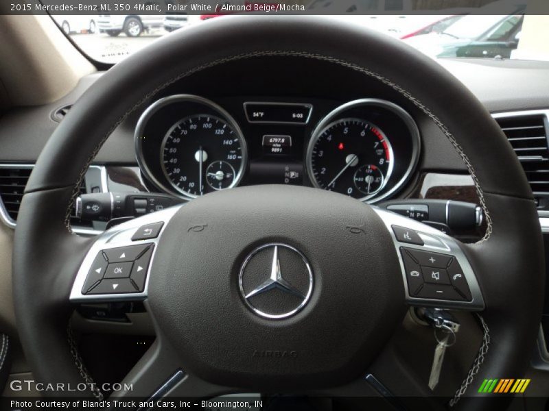 Polar White / Almond Beige/Mocha 2015 Mercedes-Benz ML 350 4Matic
