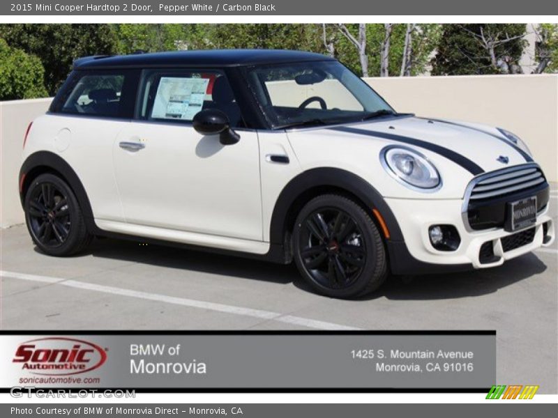 Pepper White / Carbon Black 2015 Mini Cooper Hardtop 2 Door