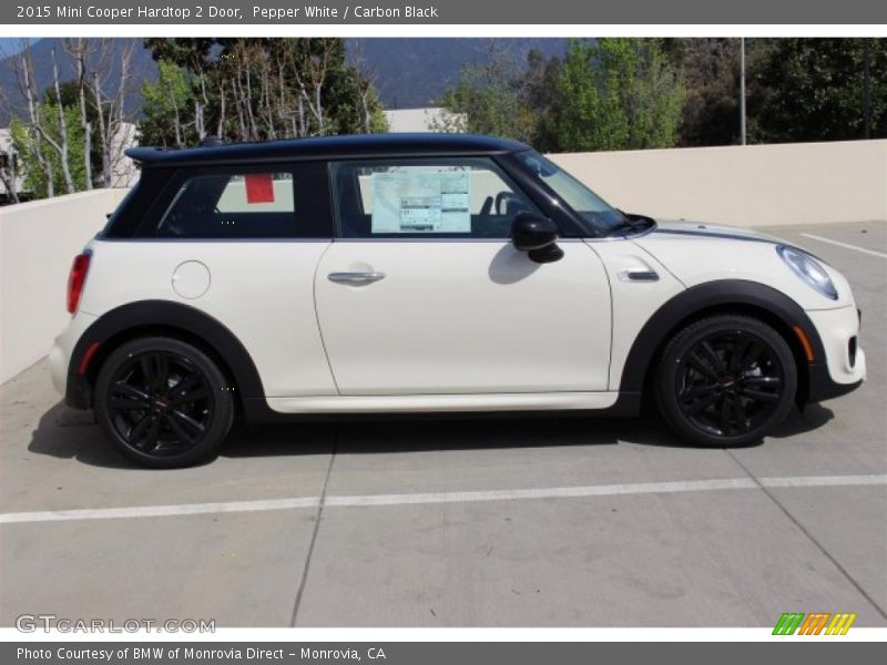 Pepper White / Carbon Black 2015 Mini Cooper Hardtop 2 Door