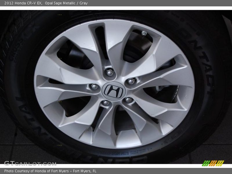 Opal Sage Metallic / Gray 2012 Honda CR-V EX