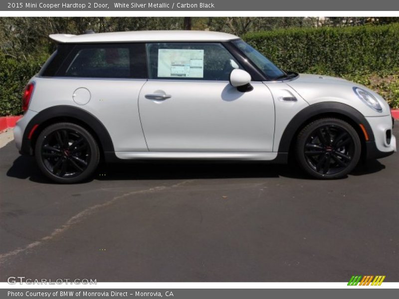 White Silver Metallic / Carbon Black 2015 Mini Cooper Hardtop 2 Door