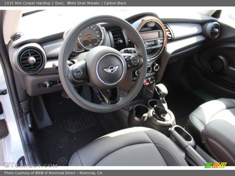 White Silver Metallic / Carbon Black 2015 Mini Cooper Hardtop 2 Door