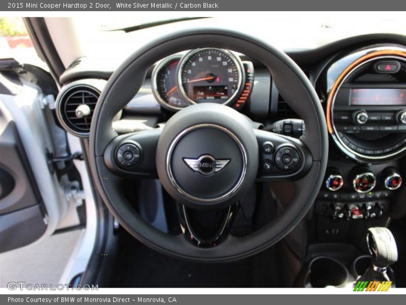 White Silver Metallic / Carbon Black 2015 Mini Cooper Hardtop 2 Door