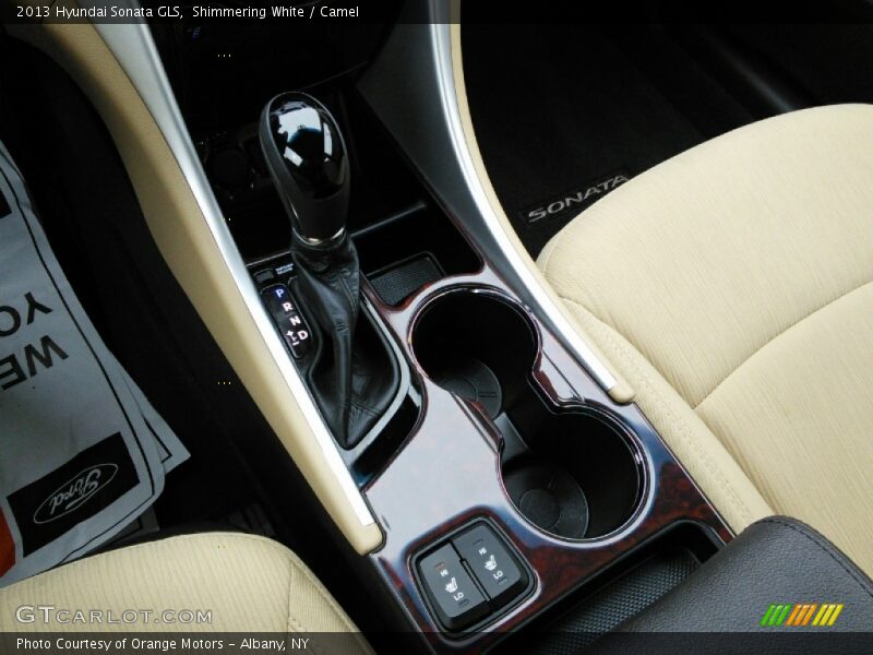 Shimmering White / Camel 2013 Hyundai Sonata GLS