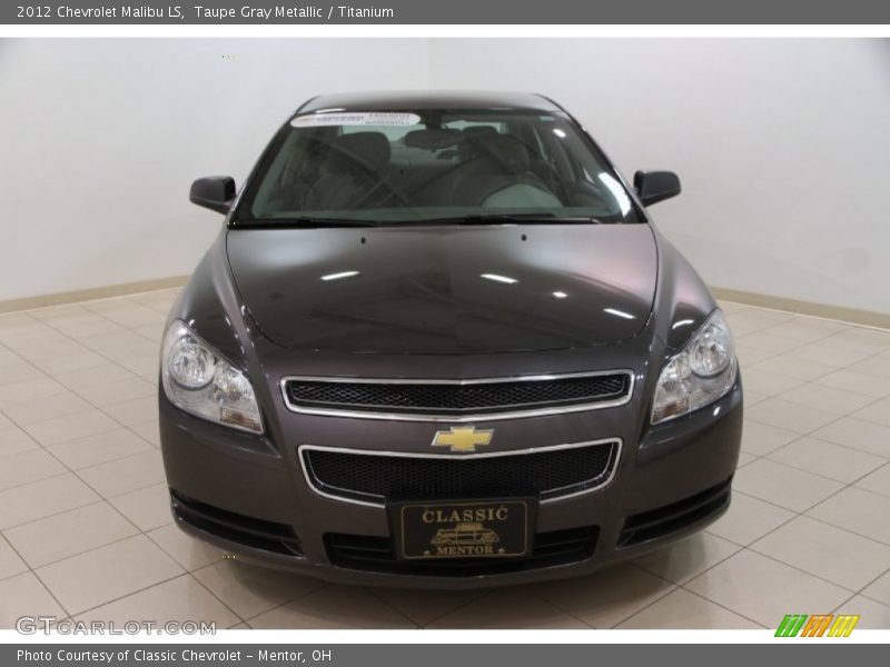 Taupe Gray Metallic / Titanium 2012 Chevrolet Malibu LS