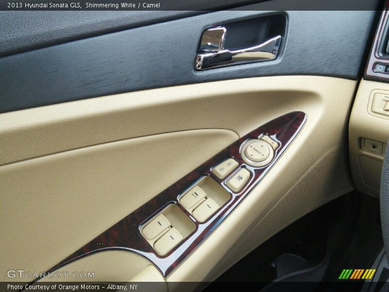 Shimmering White / Camel 2013 Hyundai Sonata GLS