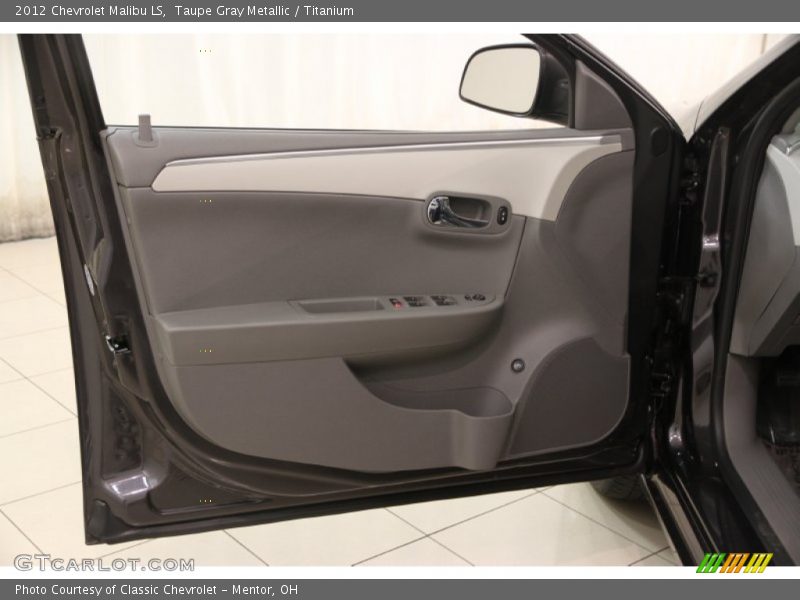 Taupe Gray Metallic / Titanium 2012 Chevrolet Malibu LS