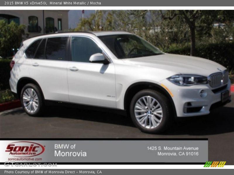 Mineral White Metallic / Mocha 2015 BMW X5 xDrive50i