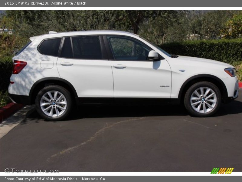 Alpine White / Black 2015 BMW X3 xDrive28i