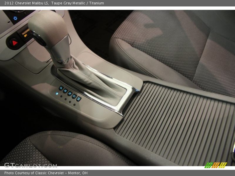 Taupe Gray Metallic / Titanium 2012 Chevrolet Malibu LS
