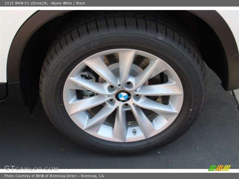 Alpine White / Black 2015 BMW X3 xDrive28i
