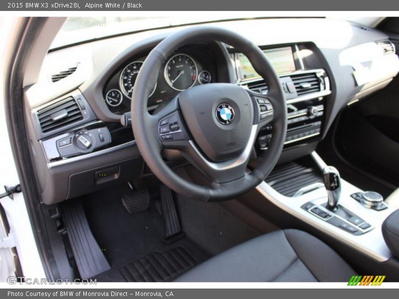 Alpine White / Black 2015 BMW X3 xDrive28i