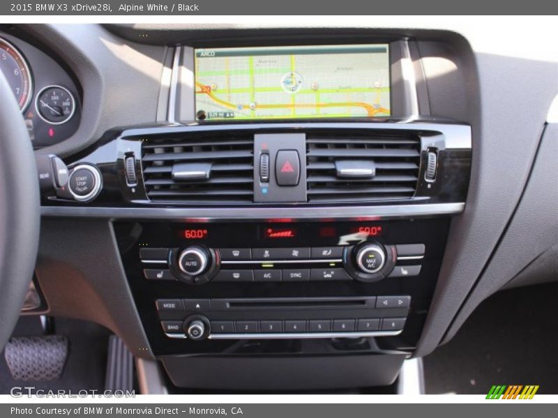 Alpine White / Black 2015 BMW X3 xDrive28i