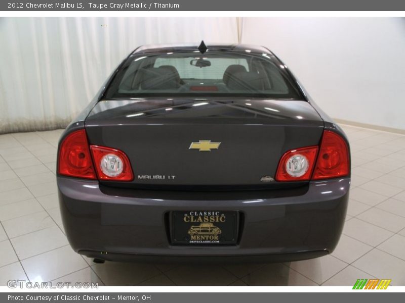 Taupe Gray Metallic / Titanium 2012 Chevrolet Malibu LS