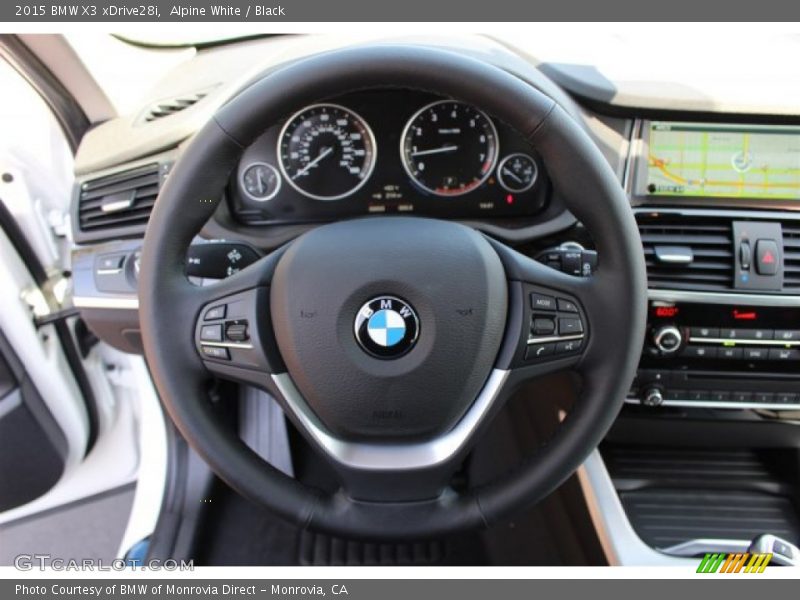 Alpine White / Black 2015 BMW X3 xDrive28i