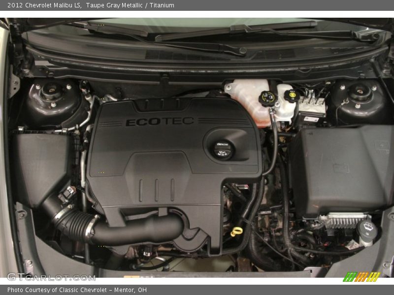 Taupe Gray Metallic / Titanium 2012 Chevrolet Malibu LS