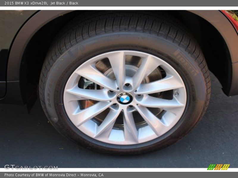 Jet Black / Black 2015 BMW X3 xDrive28i