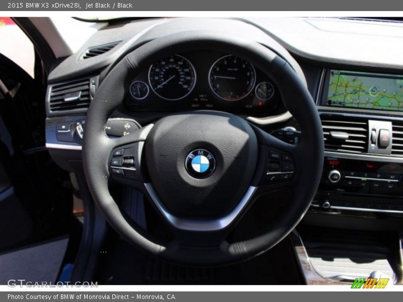Jet Black / Black 2015 BMW X3 xDrive28i