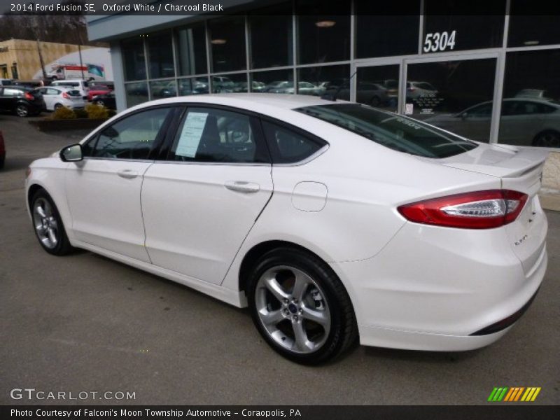 Oxford White / Charcoal Black 2014 Ford Fusion SE