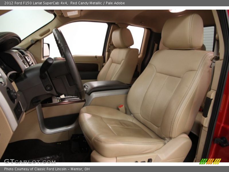 Red Candy Metallic / Pale Adobe 2012 Ford F150 Lariat SuperCab 4x4