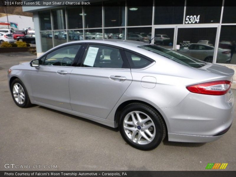 Ingot Silver / Charcoal Black 2014 Ford Fusion SE