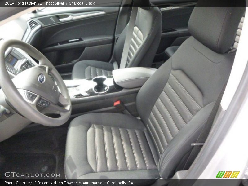 Ingot Silver / Charcoal Black 2014 Ford Fusion SE