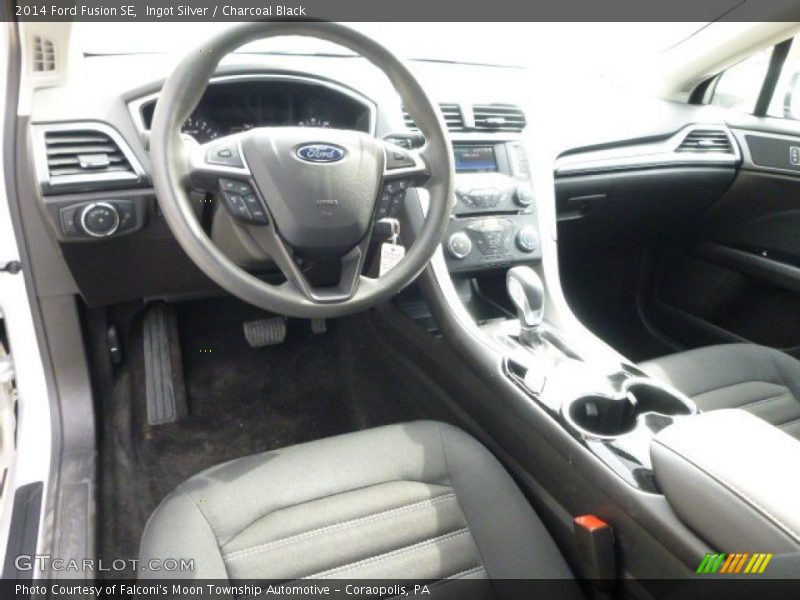 Ingot Silver / Charcoal Black 2014 Ford Fusion SE