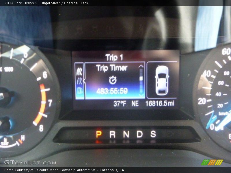 Ingot Silver / Charcoal Black 2014 Ford Fusion SE