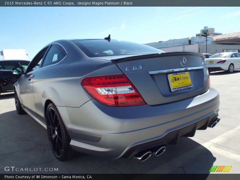 designo Magno Platinum / Black 2015 Mercedes-Benz C 63 AMG Coupe