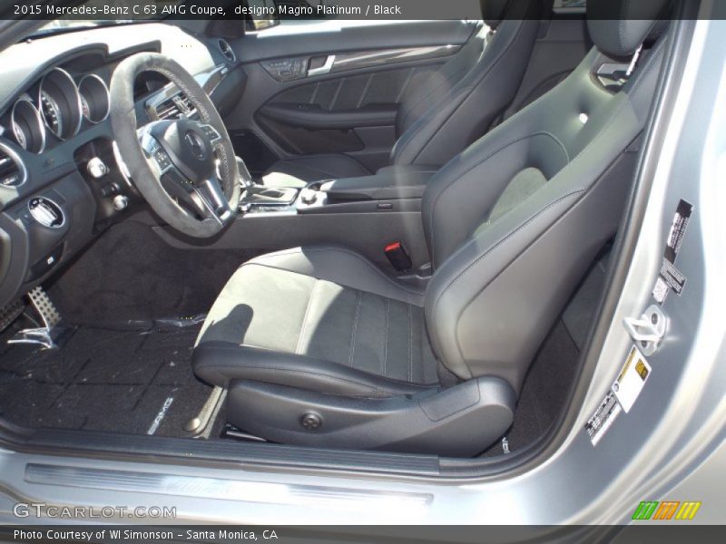 Front Seat of 2015 C 63 AMG Coupe