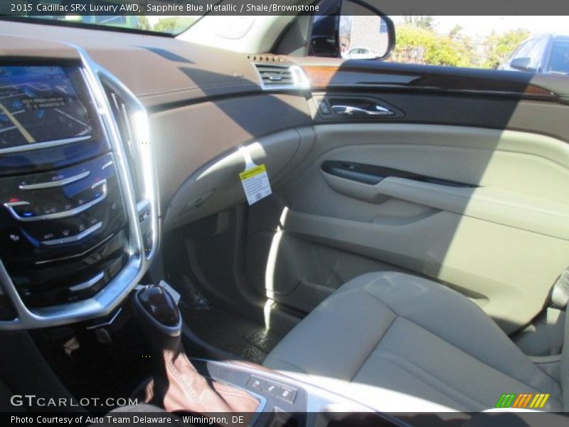 Sapphire Blue Metallic / Shale/Brownstone 2015 Cadillac SRX Luxury AWD