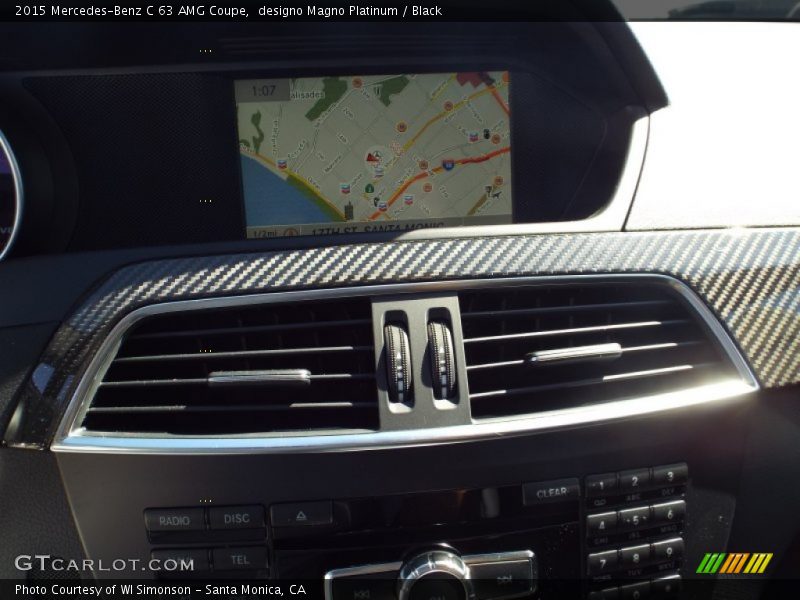 Navigation of 2015 C 63 AMG Coupe