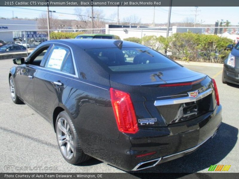 Black Diamond Tricoat / Jet Black/Morello Red 2015 Cadillac CTS Vsport Premium Sedan
