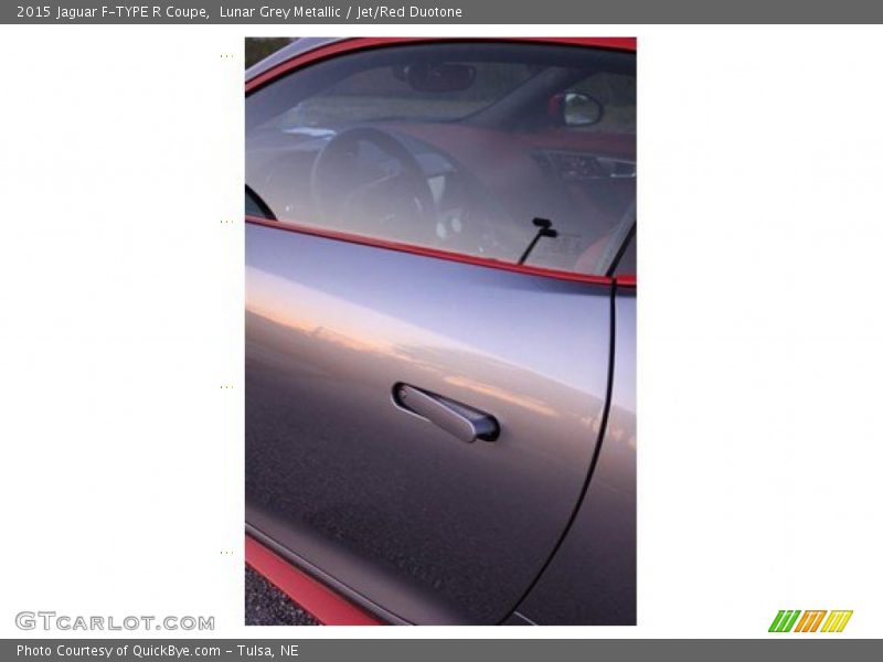 Lunar Grey Metallic / Jet/Red Duotone 2015 Jaguar F-TYPE R Coupe