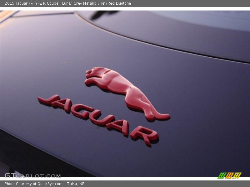 Lunar Grey Metallic / Jet/Red Duotone 2015 Jaguar F-TYPE R Coupe