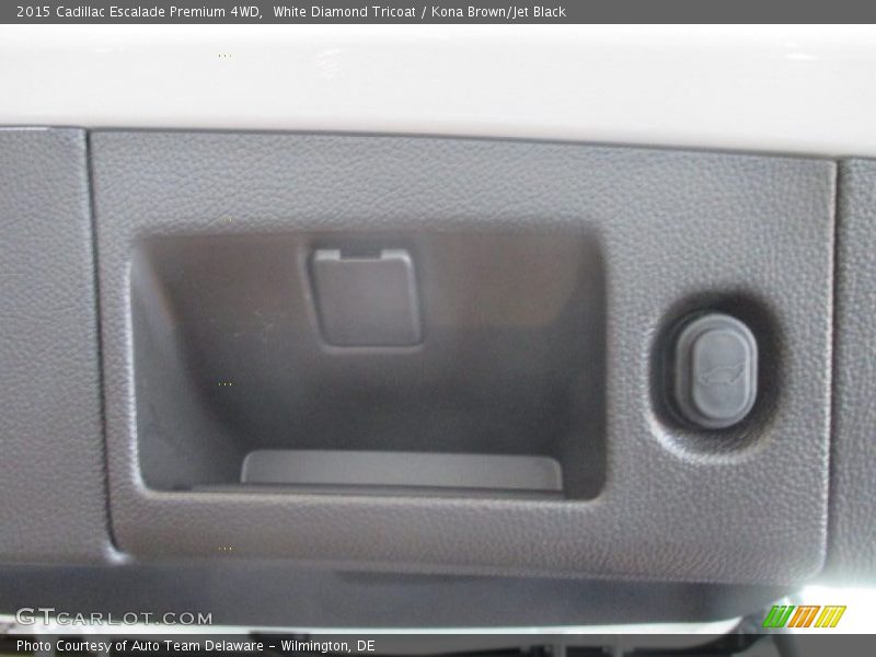 White Diamond Tricoat / Kona Brown/Jet Black 2015 Cadillac Escalade Premium 4WD
