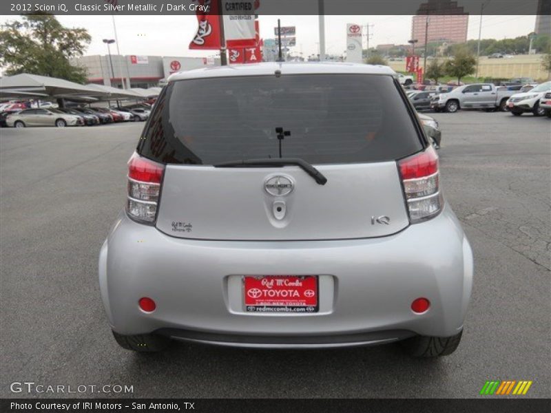 Classic Silver Metallic / Dark Gray 2012 Scion iQ