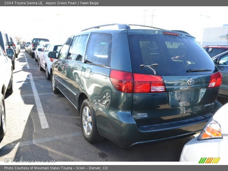 Aspen Green Pearl / Fawn Beige 2004 Toyota Sienna LE