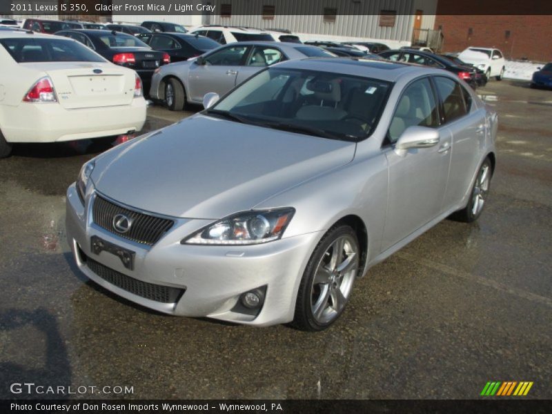 Glacier Frost Mica / Light Gray 2011 Lexus IS 350