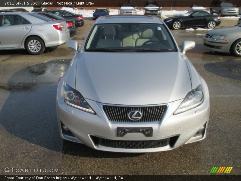 Glacier Frost Mica / Light Gray 2011 Lexus IS 350