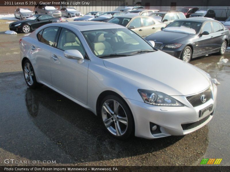 Glacier Frost Mica / Light Gray 2011 Lexus IS 350