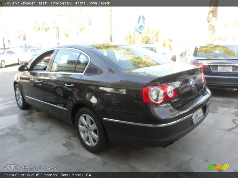 Mocha Brown / Black 2008 Volkswagen Passat Turbo Sedan