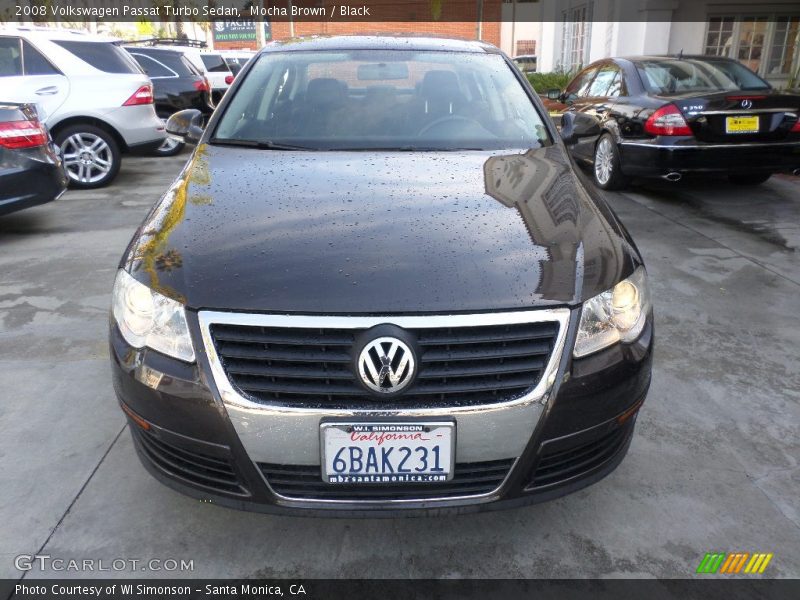 Mocha Brown / Black 2008 Volkswagen Passat Turbo Sedan