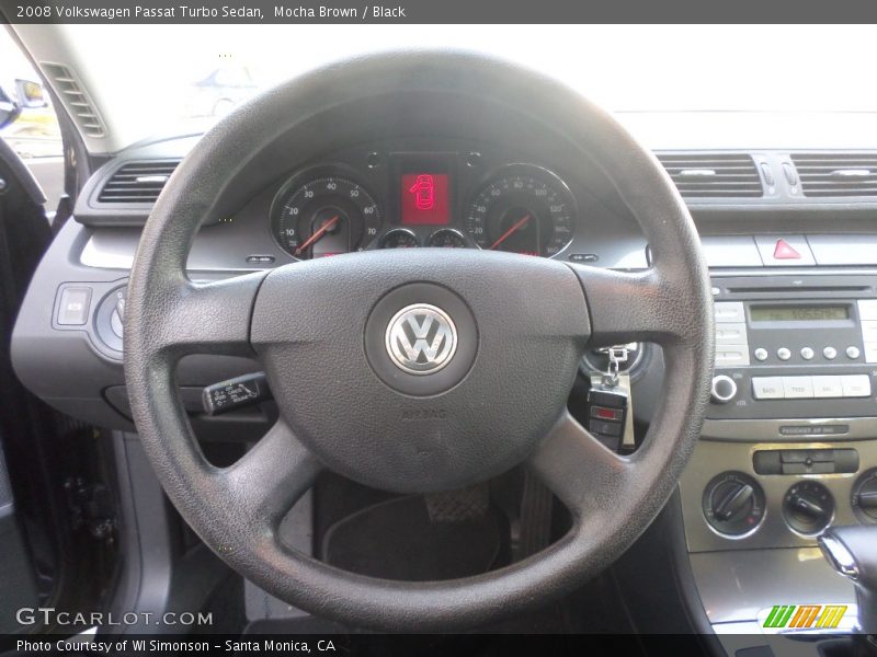 Mocha Brown / Black 2008 Volkswagen Passat Turbo Sedan